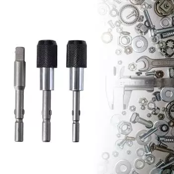 Комплект адаптеров с магнитной фиксацией для дрелей и отверток - самоблокирующийся стержень с пакетной головкой 801/802 и 1/4-дюймовая головка 802