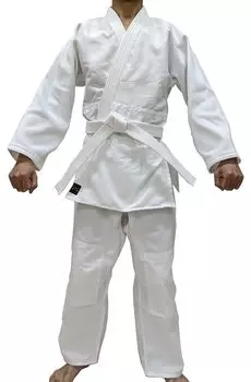 Комплект айкидо Gi из хлопка и полиэстера, 3 груди [Sakuraya] #526 (нет. (с ремешком)) белый