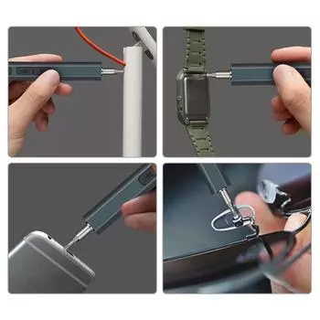 Комплект аккумуляторных отверток USB TypeC Мини электрическая отвертка для ремонта компьютеров и телефонов часов 12