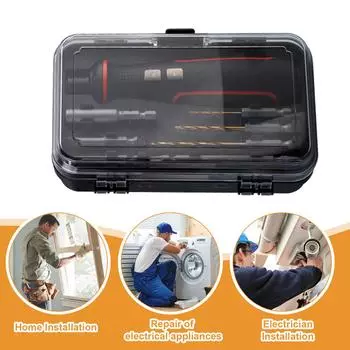 Комплект электрических отверток 41 в 1. Беспроводная электрическая отвертка 3,6 В, перезаряжаемая с магнитными битами, светодиодная бестеневая лампа. 1