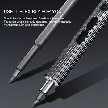 Комплект электрических отверток, 58-в-1, набор прецизионных беспроводных мини-отверток с 50 магнитными битами и серый