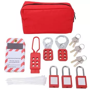 Комплект электрических замков для блокировки Tag Hasp Pocket Bag Safety Padlock Set для промышленного использования