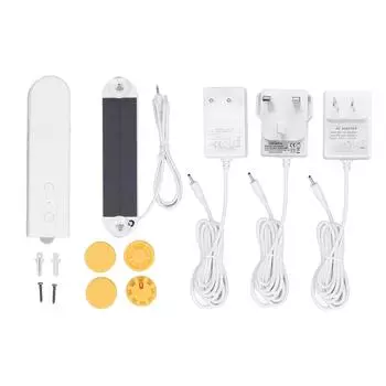 Комплект электродвигателя для умных жалюзи, цепной ролик, перезаряжаемый автоматический механизм открывания штор для управления через приложение Tuya, 100 В? EU Plug