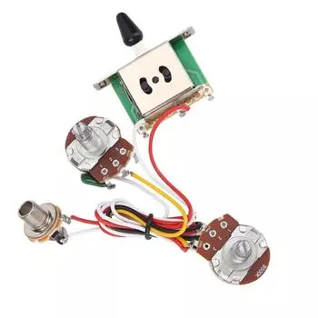 Комплект электрогитарной проводки, 3-позиционный тумблер с разъемом громкости и тона