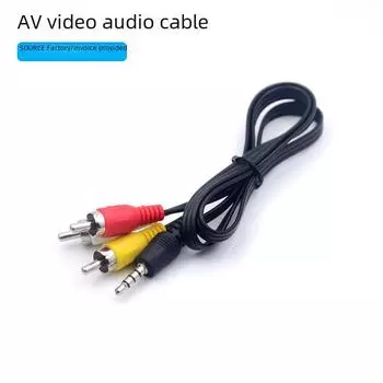 Комплект AV 3-в-1: Аудиокабель 3,5 мм, видеоадаптер AUX, длина 1 м/0,65 м/1,5 м. 0.65 meters