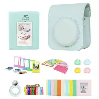 Комплект аксессуаров Зеркало для селфи + цветные фильтры + наклейка «сделай сам» для Fujifilm Mini 12 # фиолетовый