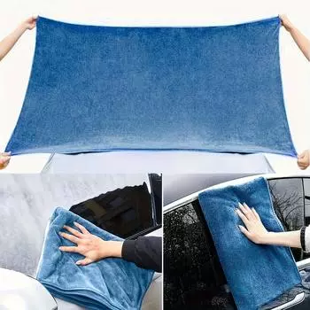 Комплект банных полотенец, очень большой и банное полотенце, многофункциональное, однотонное, прямоугольное, только машинная стирка, высокая впитываемость синий