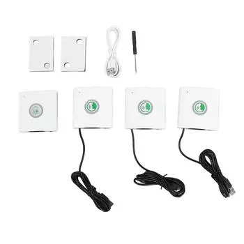 Комплект беспроводного полнодуплексного домофона с 3 приемниками, дальний радиус действия 100 м, громкий двухсторонний голосовой домофон