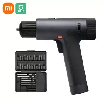 Комплект беспроводной электрической дрели Xiaomi MIJIA, электрическая отвертка/дрель, дизайн 2 в 1, с 3 режимами/30