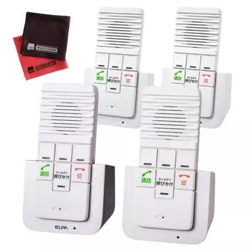 Комплект беспроводной внутренней связи Elpa DECT с 2 дополнительными трубками Cross WIP-5150SET из 4 частей и белый