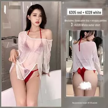 Комплект бикини Feimu Butterfly с хип-страпами - Сексуальное летнее белье с верхней рубашкой One Size