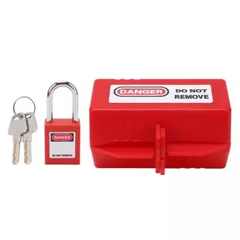 Комплект блокировки вилки питания с замком длиной 38 мм и 1,5 дюйма для кондиционера, телевизора, промышленности