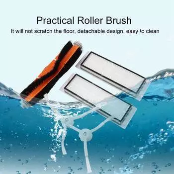 Комплект боковых/основных/роликовых щеток для фильтров HEPA, совместимый с уборочным роботом Millet Sweeping