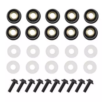 Комплект болтов для обтекателя мотоцикла, крепежные детали, комплект обтекателя, винты 5 мм, комплект болтов для обтекателя, крепежные детали, 10 шт., сменные болты и гайки M5 золотой