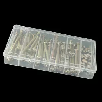 Комплект болтов и гаек, винты с головкой под торцевой ключ M6, 100 шт. для детской кроватки, двухъярусная кровать, мебельная кроватка, бочкообразный болт