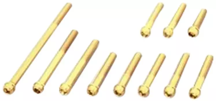 Комплект болтов KITACO Vivid для обычной крышки картера, позолоченные 24K, левая и правая, Monkey Gorilla и т. д.. 060-1123300