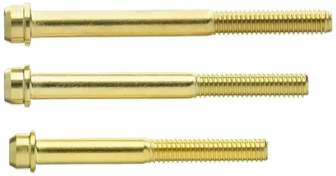 Комплект болтов KITACO Vivid с покрытием из 24-каратного золота для соединения левого и правого картеров MONKEY Gorilla (Центральный корпус) и т.д. 060-1123320