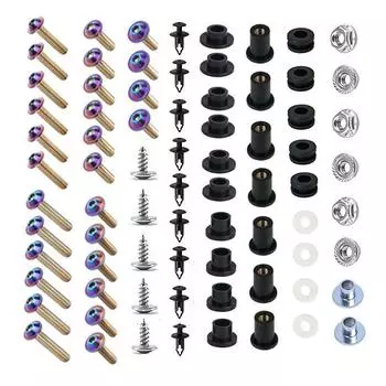 Комплект болтов обтекателя для Honda CBR1000RR 2006-2007 1 комплект болтов обтекателя мотоцикла, комплект винтов корпуса, гайки