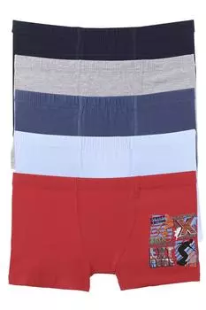 Комплект боксеров-боксеров для мальчиков, 5 пар, лайкра