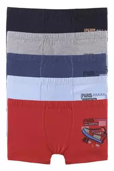 Комплект боксеров-боксеров для мальчиков, 5 пар, лайкра