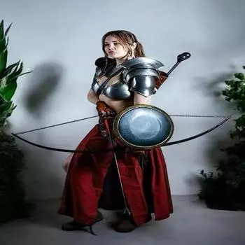Комплект брони воина-валькирии для женщин, костюм для фэнтези косплея, костюм для LARP, средневековое платье
