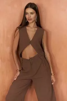 Комплект брюк Montana Brown с жилетом