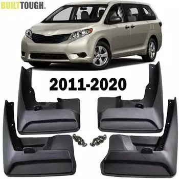 Комплект брызговиков для Toyota SIENNA XL30 2011-брызговик, переднее и заднее крыло 2012 2013 2014 2015 2016 2017 2018