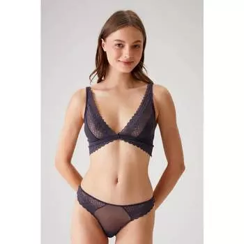 Комплект бюстгальтера без косточек Pierre Cardin Lacy Темно-сливовый