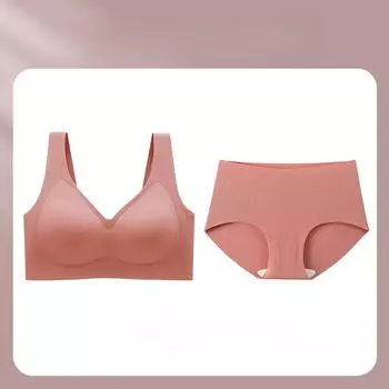 Комплект бюстгальтера большого размера 100 кг Бесшовный спортивный бюстгальтер для маленькой груди и без косточек M/75BCD