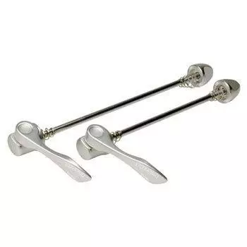 Комплект быстросъемных креплений TIOGA Offset для задней части, ширина 135 мм, совместимая часть 100 мм, 135 мм, серебристый (Набор 2) ширина (фронт), (задний) серебряный