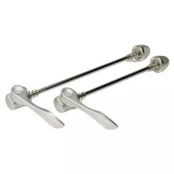 Комплект быстросъемных креплений TIOGA Offset для задней части, ширина 130 мм, совместимая часть 100 мм, 130 мм, серебристый (Набор 2) ширина (фронт), (задний) серебряный