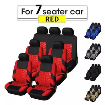 Комплект чехлов для автомобильных сидений из 7 предметов. Универсальный, подходит для большинства автомобильных сидений, съемный подголовник, защита автомобильного сиденья. universal