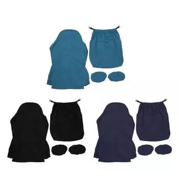 Комплект чехлов для стульев, дышащий, пыленепроницаемый, моющийся, чистый цвет, приятный для кожи, растягивающийся, комплект чехлов для стульев f Peacock Blue