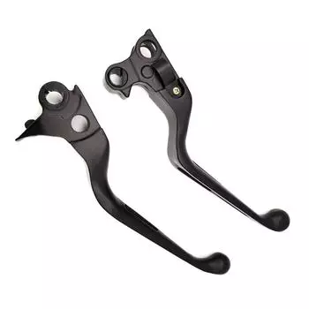 Комплект черных тормозных рычагов с прорезями для Harley Davidson 1996-2014