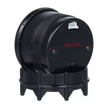 Комплект цифрового вакуумметра 2 52 мм с синим светодиодным дисплеем, шлангом и универсальным фитингом для легковых автомобилей и внедорожников чёрный