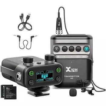 Комплект цифровой беспроводной системы Xvive 2.4GHz U5 Xvive беспроводная микрофонная система с 1 каналом