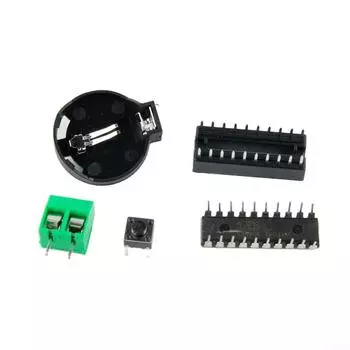 Комплект цифровых часов, пластиковый Uesful, 6 бит, светодиодный цифровой будильник, прочный