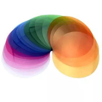 Комплект цветных фильтров Godox V-11T Цветные гелевые фильтры 16 разных цветов * 2 для камеры серии Godox V1 разноцветный