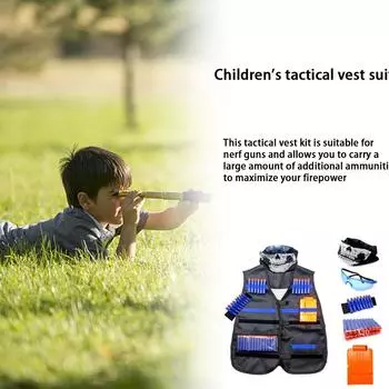 Комплект держателей для детской жилетки и куртки из Великобритании для игровых игрушек N-Strike Elite Outdoor (02)