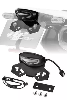 Комплект держателей для светодиодных фонарей ZETA RACING LED Line Tail Holder Kit Compact Улучшенная обработка без проводов Соответствует новым стандартам Закона о дорожном транспорте F5955 чистый