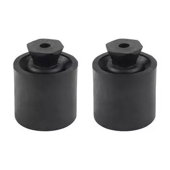 Комплект держателей дверей прицепа, 2 комплекта низкопрофильных резиновых бамперов для держателей дверей, подходит для прицепа RV чёрный