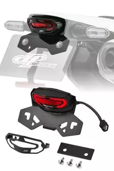 Комплект держателя хвостовой части светодиодной линии ZETA RACING Красный Легкий Водонепроницаемый Компактный дизайн Улучшенная ремонтопригодность Не требуется проводка Совместимость с новыми красный