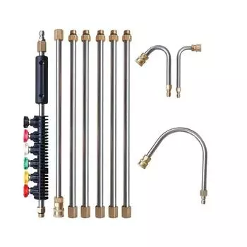 Комплект деталей для мойки, удлинитель, аксессуары, насадка для чистки, простая установка, насадка высокого давления, ремонт желоба CHINA