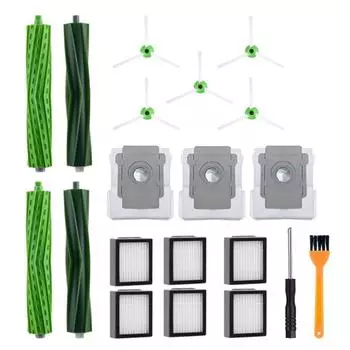 Комплект деталей и аксессуаров Основные щетки для Irobot Roomba Серия Irobot E5, E6, E7, I7, I7+, I7 Plus, I4+, I3+, I6+, I8+, J7