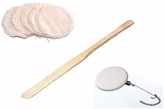 Комплект деталей сифона из ткани фильтра Hario бамбуковый шпатель для устройства сифона [HARIO 3] (5 кусков) ФС-103 + БА-15 + Ф-103С