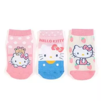 Комплект детских носков Sanrio Hello Kitty, 3 пары (Точки) 8-10 см 376949