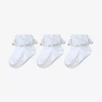 Комплект детских снежных кружевных носков Hi Baby Club, 3 шт., корейские товары для детей