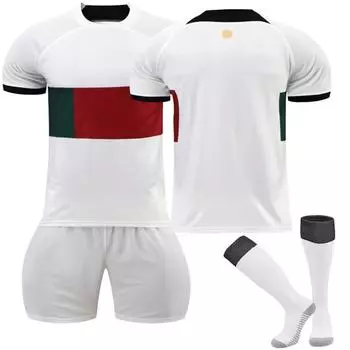 Комплект детского футбольного тренировочного костюма 22/23 выездного трикотажа сборной Франции 16