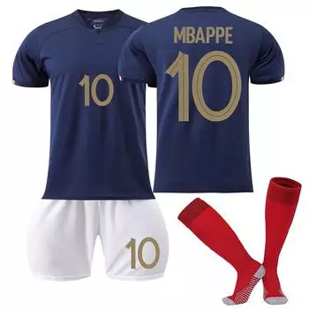 Комплект детского футбольного тренировочного костюма 22/23 France Home Jerseys 22 красный