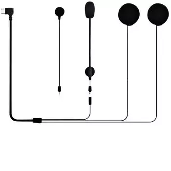 Комплект динамиков для шлема TNICER для моделей T2Plus, микрофонный шнур на руку (динамик & & микрофон) чёрный